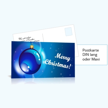 Weihnachtskarten Mailing online kalkulieren